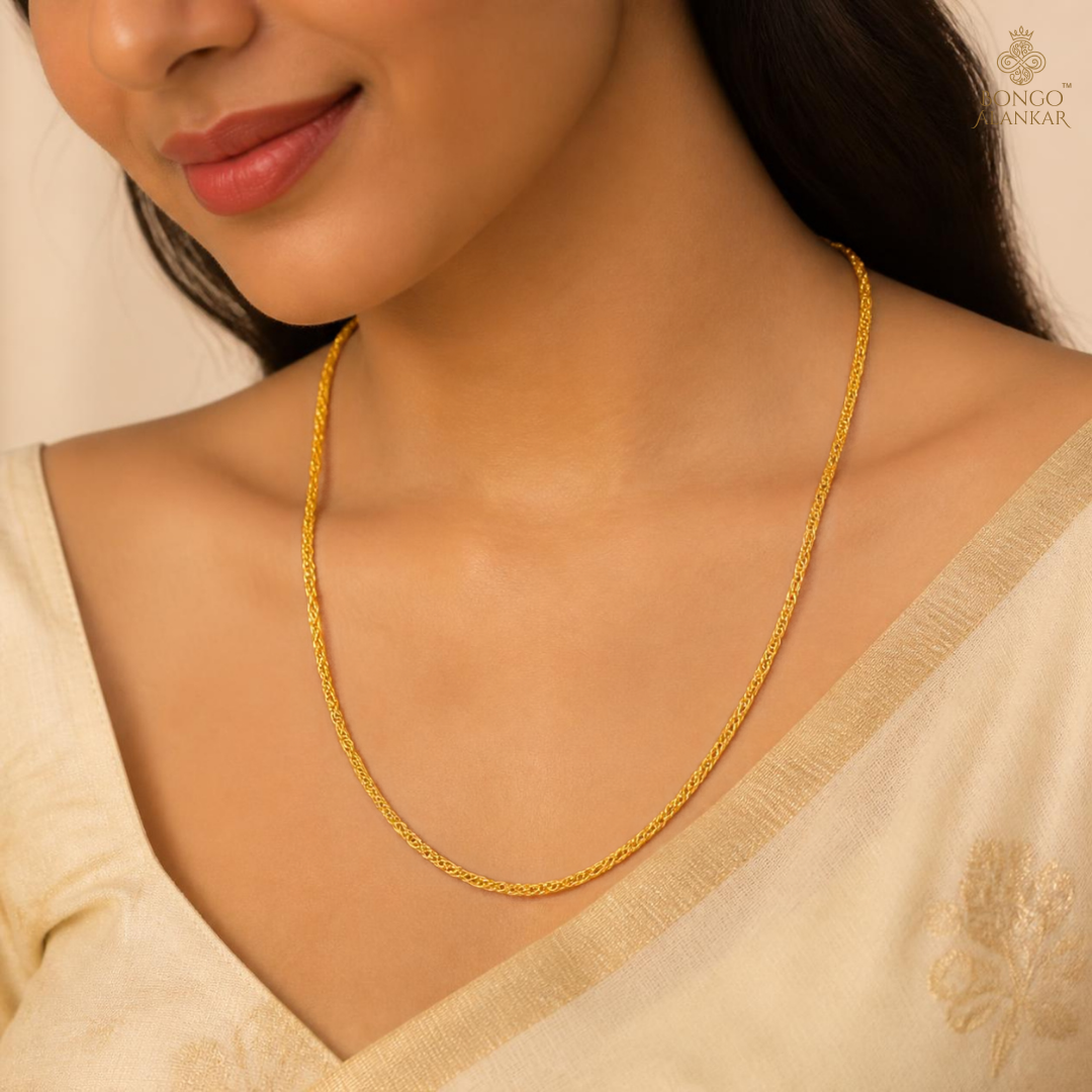 Golden Spiral Twist Chain