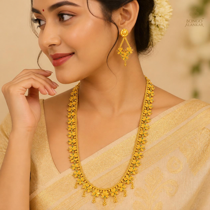 Golden Enamel Floral Sitahar