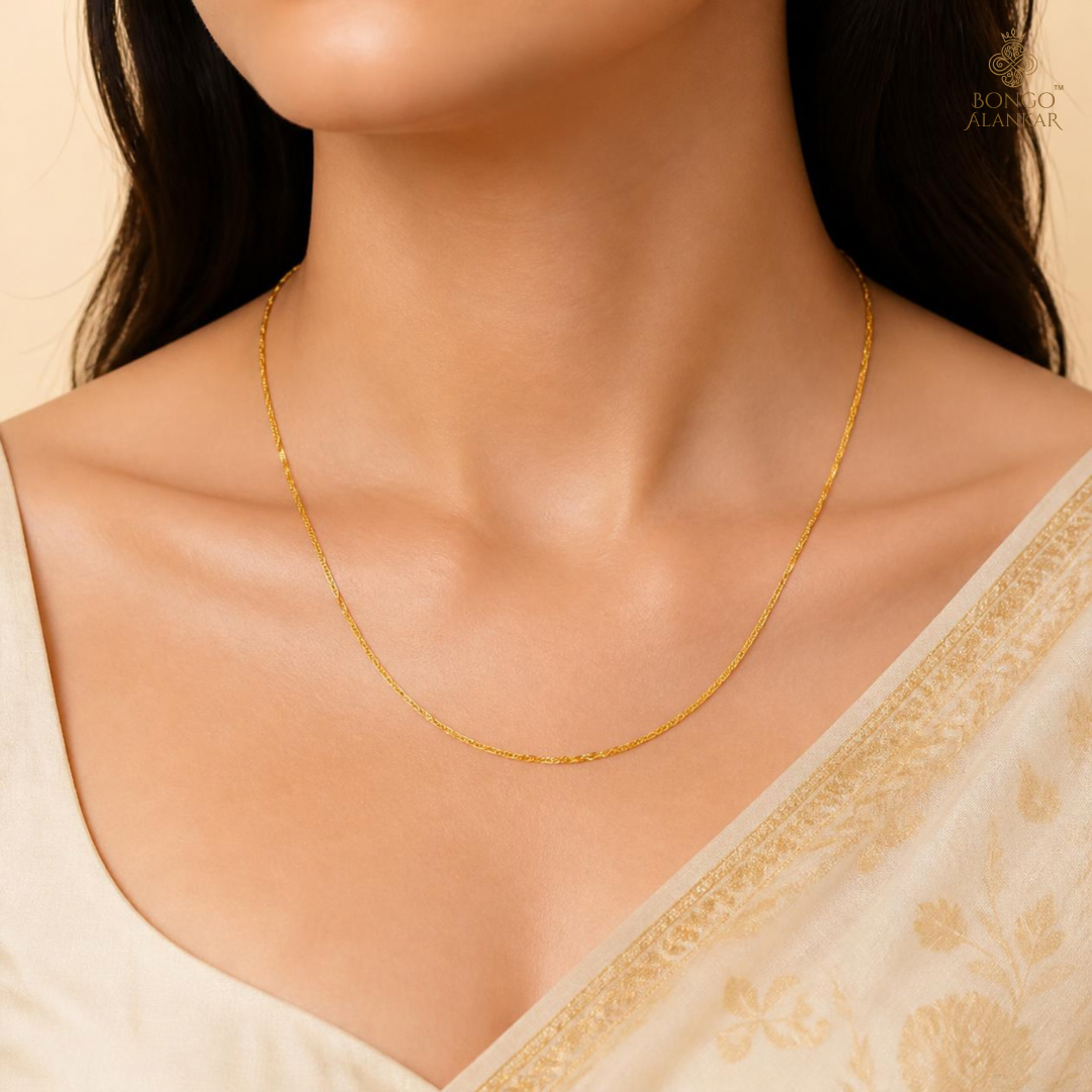 Golden Delicate Twist Chain