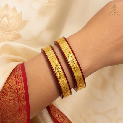 Gold-Encased Vine Pattern Pola