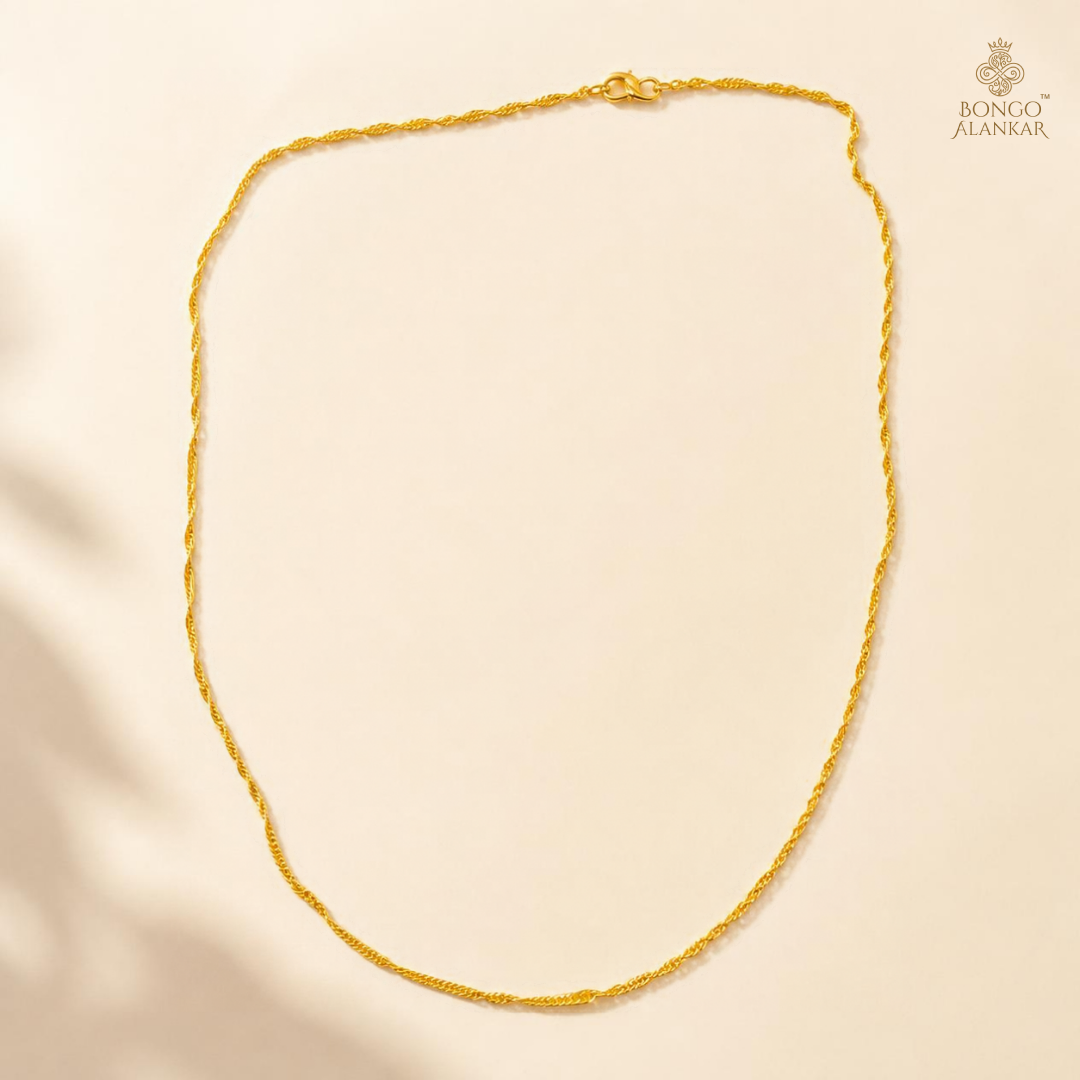 Golden Delicate Twist Chain