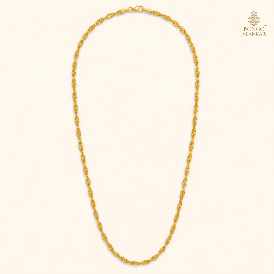 Golden Spiral Twist Chain