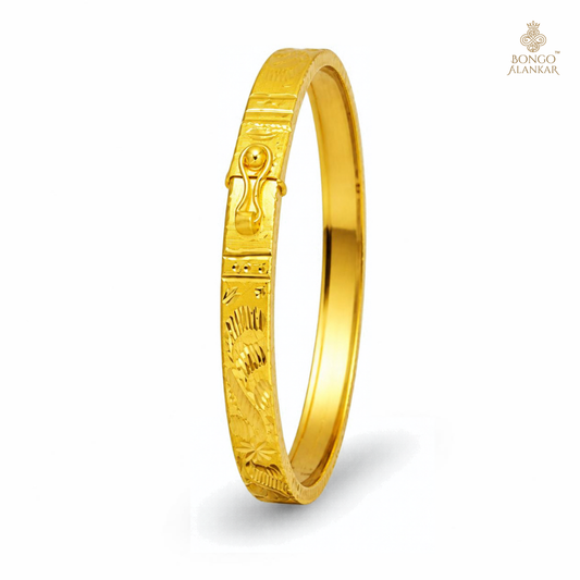 Golden Engraved Motif Noa