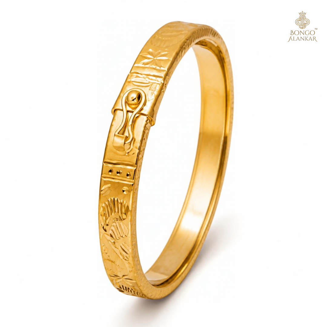 Golden Engraved Motif Noa