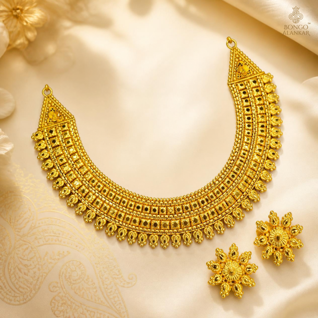 Golden Regal Choker Necklace