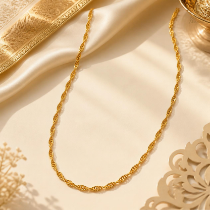 Golden Spiral Twist Chain