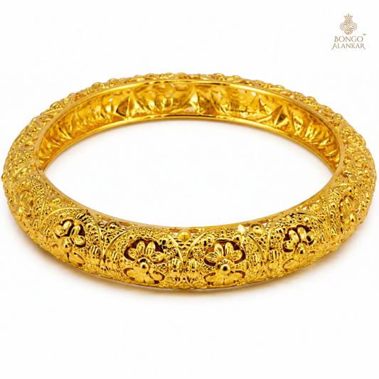 Golden Intricate Filigree Bangles