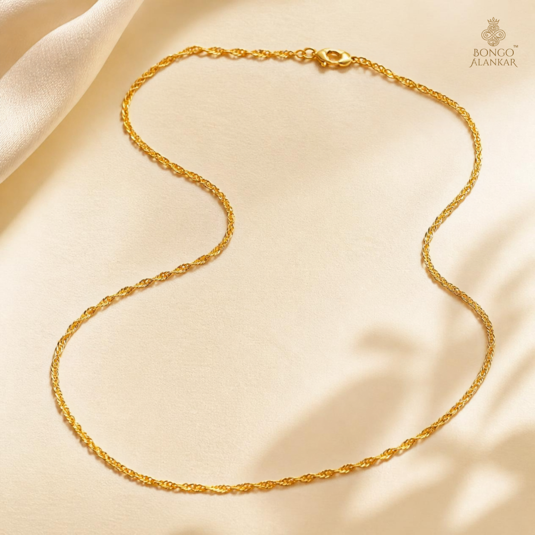 Golden Delicate Twist Chain