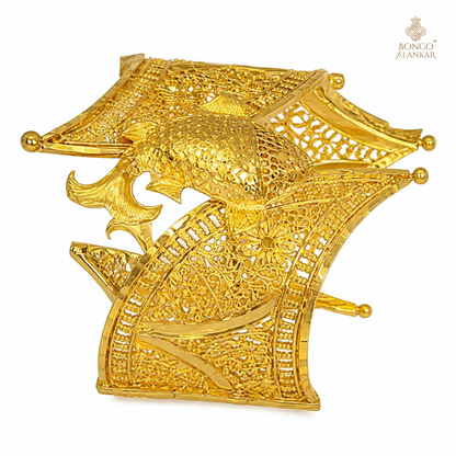 Golden Filigree Cuff Bangle