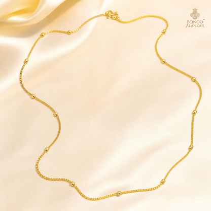 Golden Delicate Beaded Chain