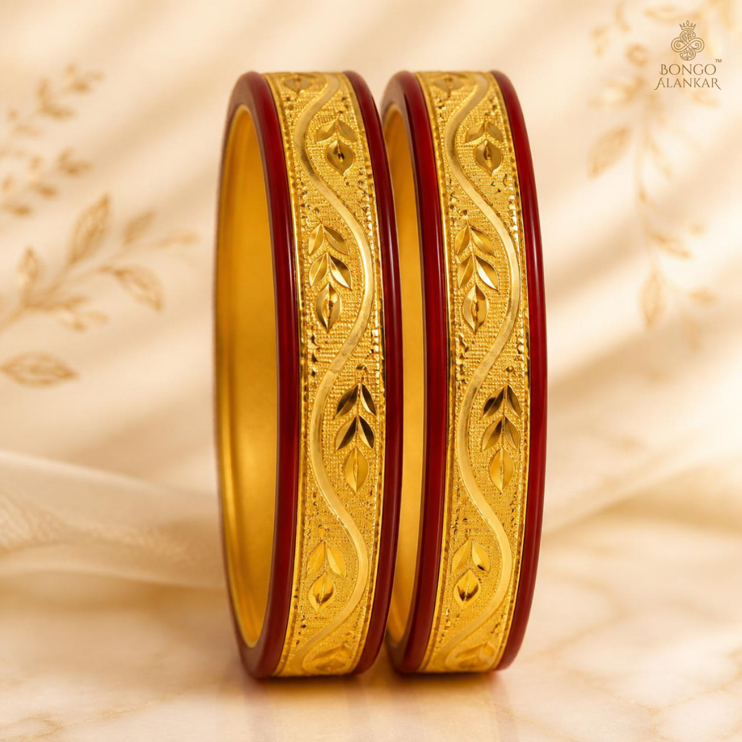 Gold-Encased Vine Pattern Pola