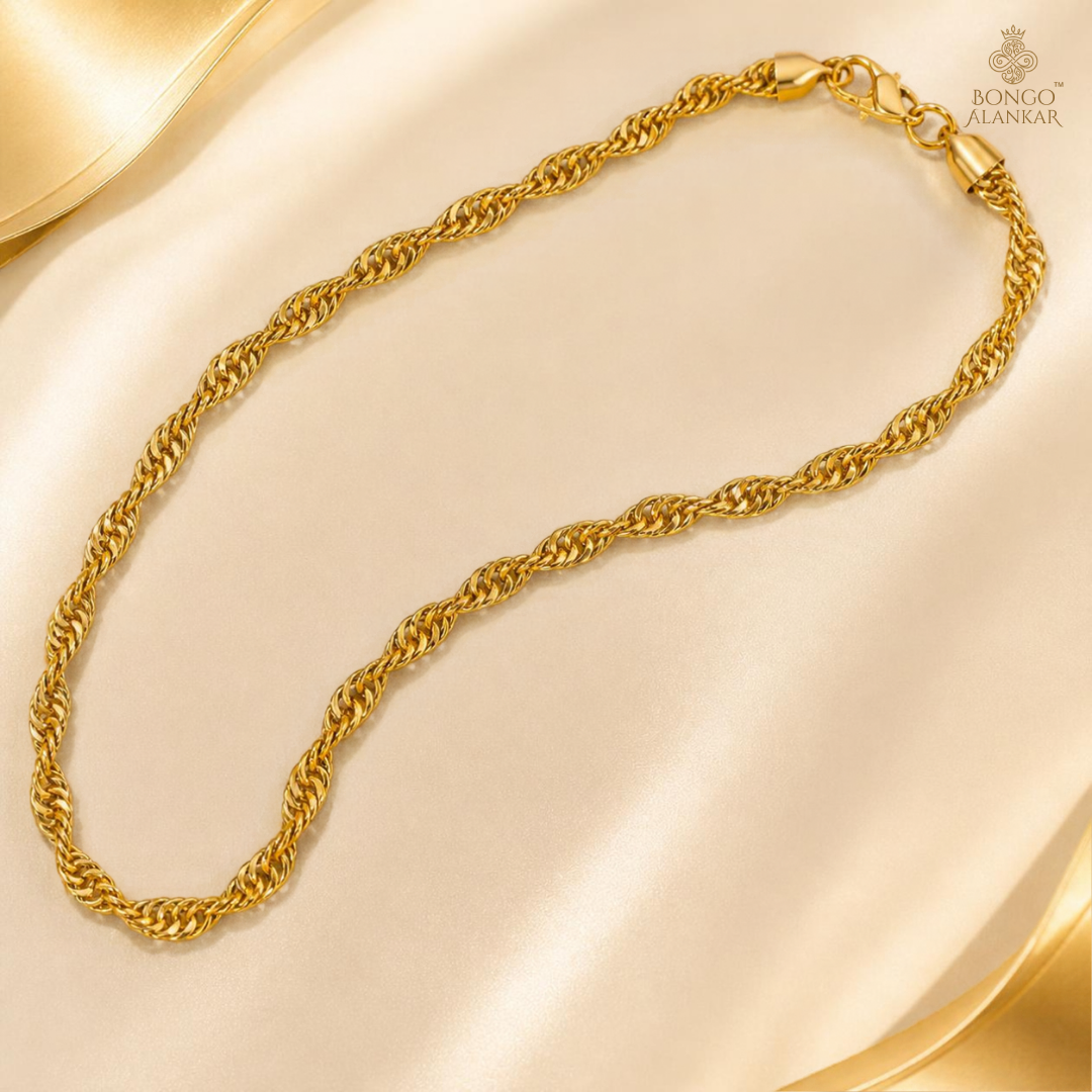 Golden Spiral Twist Chain