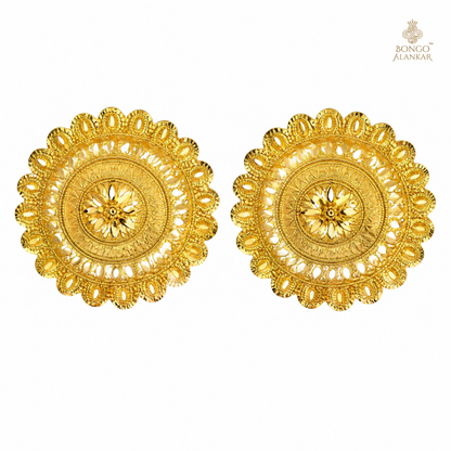 Royal Lotus Sunburst Studs