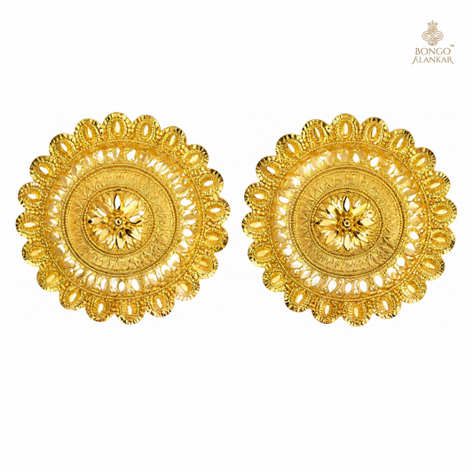 Royal Lotus Sunburst Studs