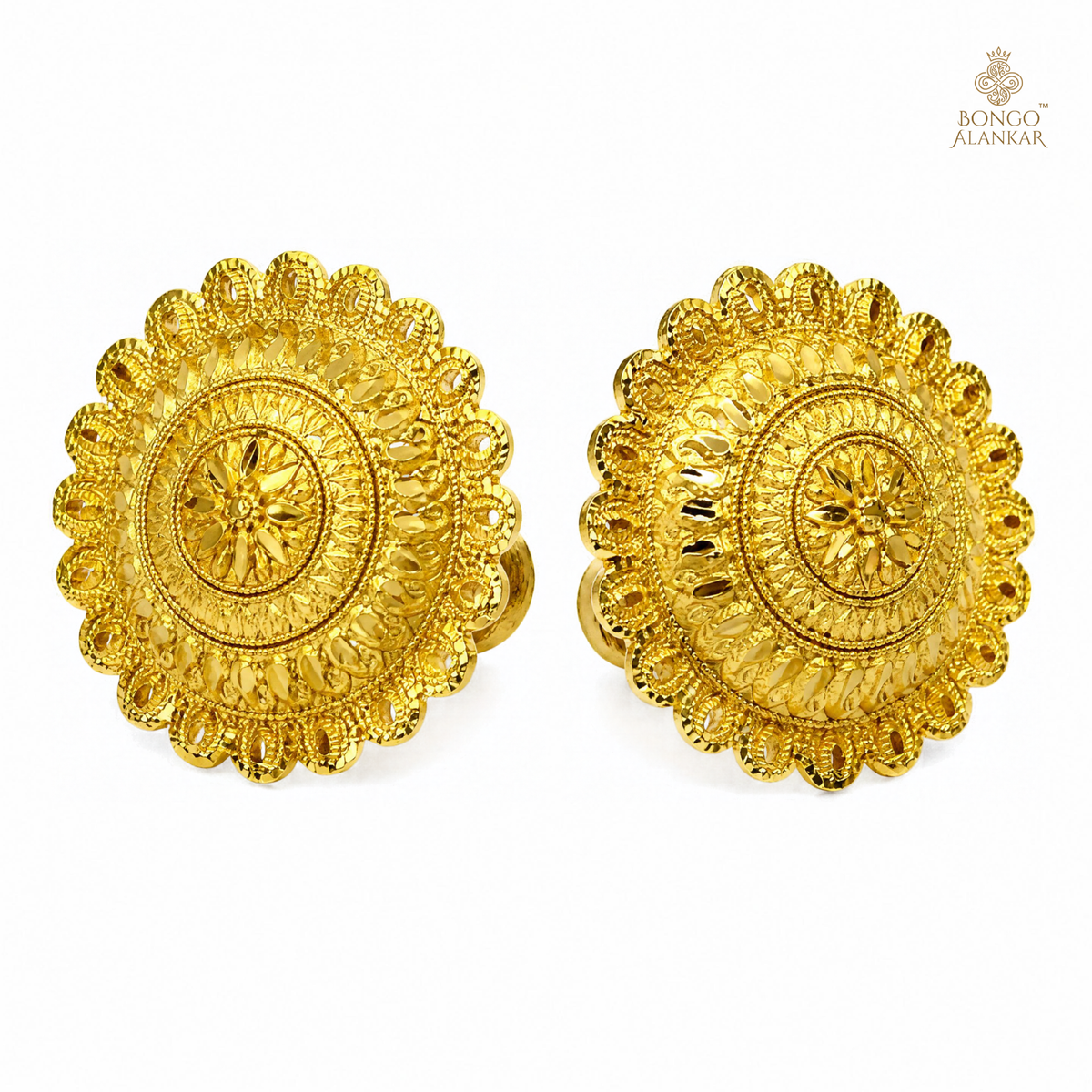 Royal Lotus Sunburst Studs