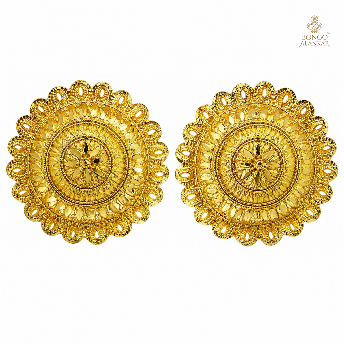 Royal Lotus Sunburst Studs