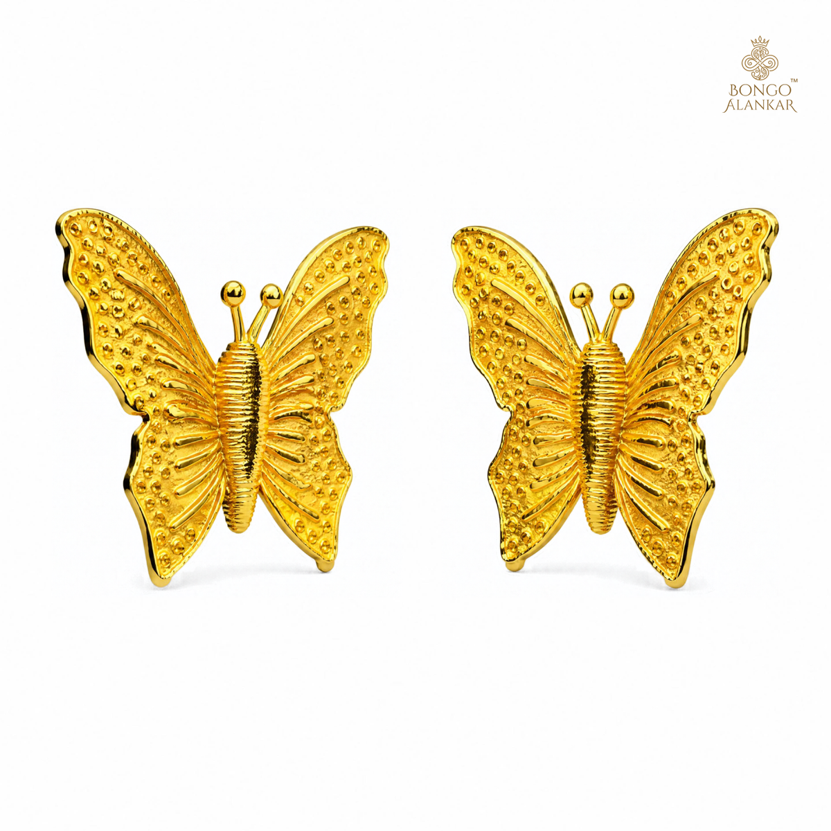 Golden Butterfly Grace Earrings