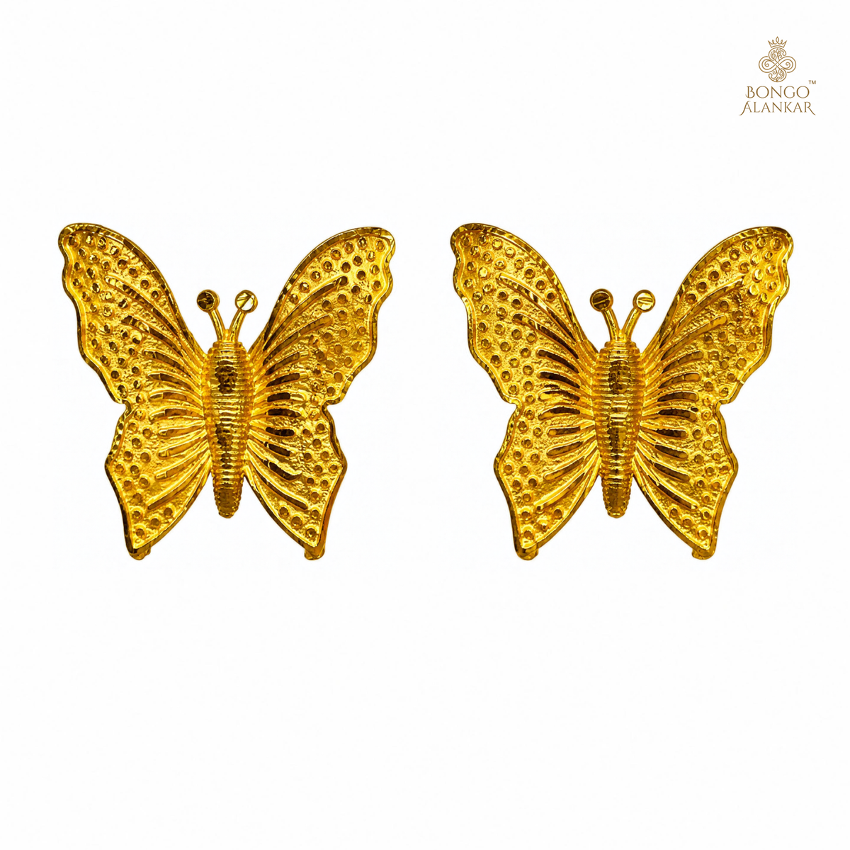 Golden Butterfly Grace Earrings