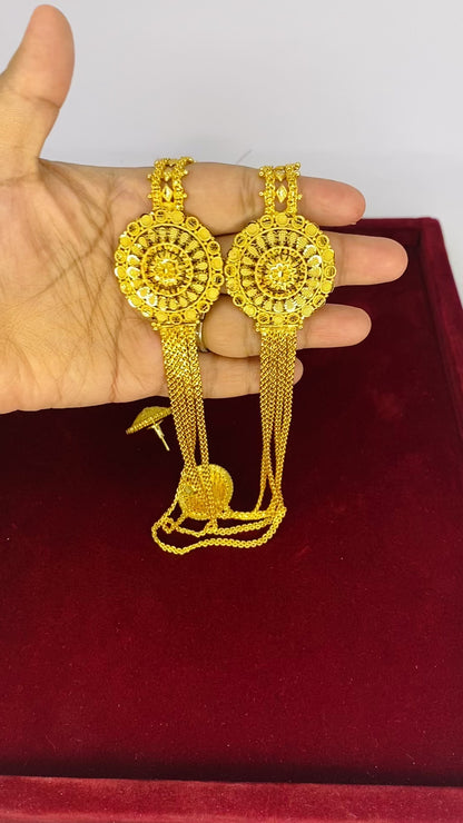 Golden Layered Floral Lohori